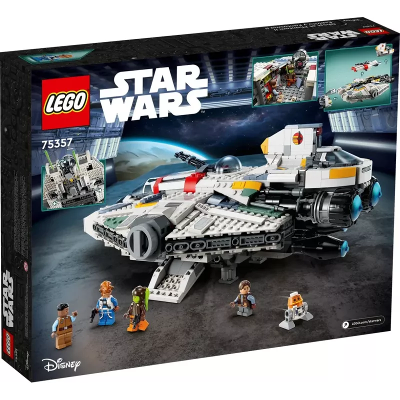LEGO Star Wars žaidimo rinkinys 75357 — The Ghost and Phantom II, 1 394 dalys, 4 mini figūrėlės, amžius 10+
