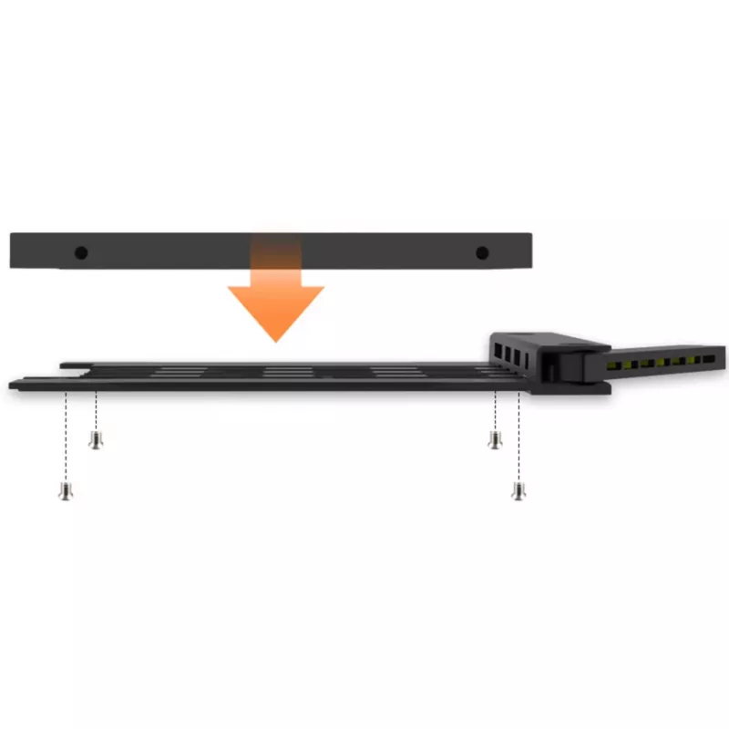 Išorinis diskų dėklas IcyBox MB038 serijai – modelis MB038TP-B, juodas, suderinamas su MB038