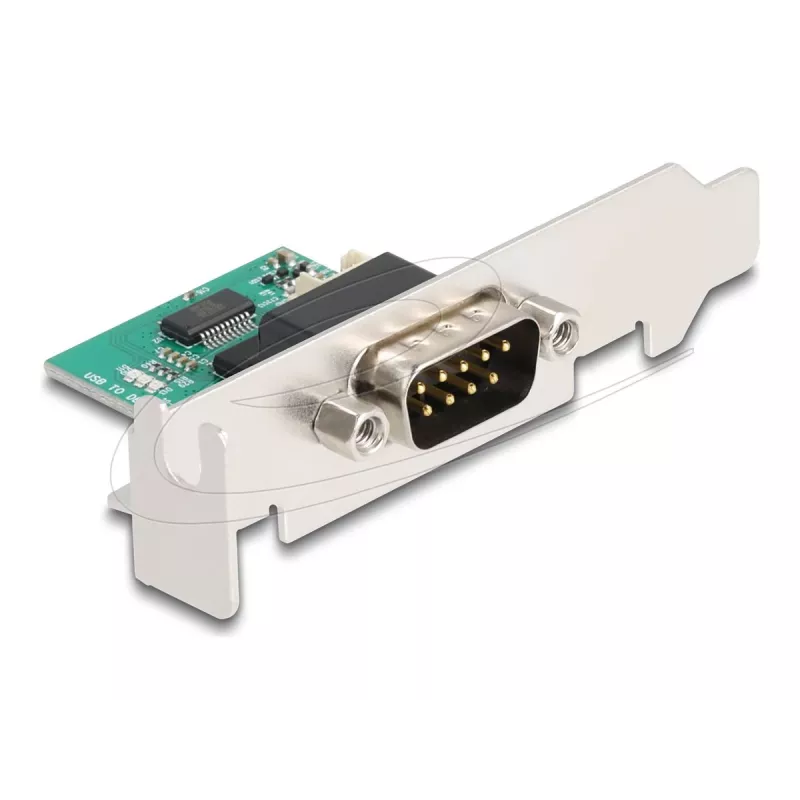 DeLOCK 90892 nuoseklusis keitiklis / kartotuvas / izoliatorius USB 2.0 RS-232 žalias nerūdijantis plienas
