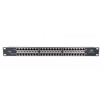 Extralink PoE injektorius 24 prievadų 24x 100Mb/s RJ45, montuojamas į stovą