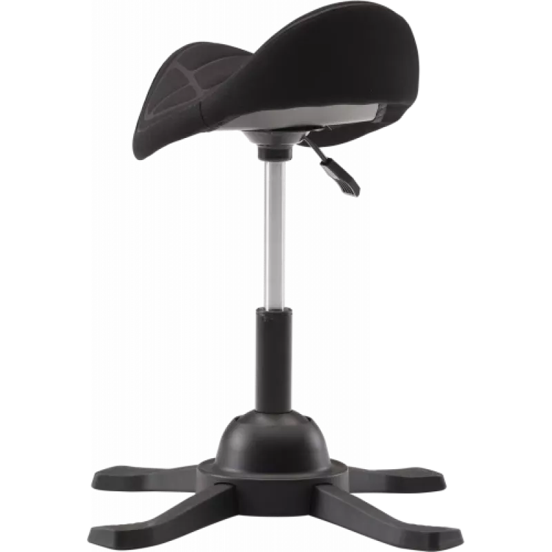 Ergonominis balansinis taburetė up up Toronto juodo audinio su ilgesniu dujiniu keltuvu