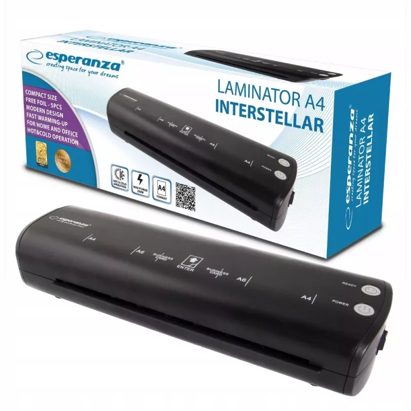 Esperanza EFL004 laminator Juoda