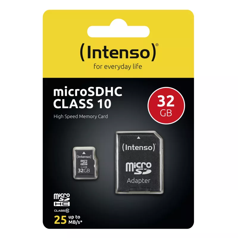 MEMORY MICRO SDHC 32GB C10/SU ADAPTERIU 3413480 INTENSO