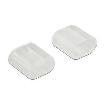 Kištukų apsauginis dangtelis DeLOCK 64035 permatomas 10 vnt.