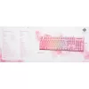 Deltaco GAM-021-RGB-P-DE - pilno dydžio (100%) - USB - membraniniai klavišai - QWERTZ - Rožinė
