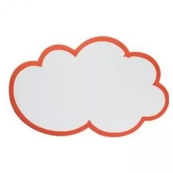 Franken moderavimo kortelė MKS51 lipni, 150×230 mm, balta su raudonu apvadu