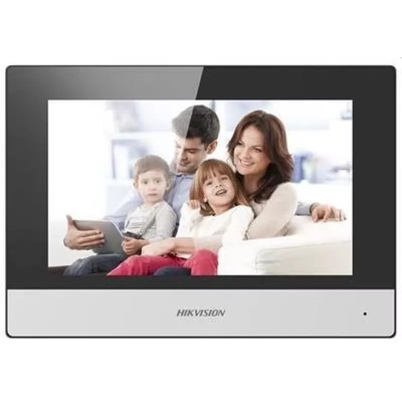 Video domofonas Hikvision DS-KH6320-TE1, 7 colių talpinis jutiklinis ekranas, PoE, 1024×600, MicroSD iki 32 GB, Ethernet, Linux