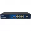 Valdomas 10 prievadų PoE komutatorius ALLNET ALL-SG8610PMJ su 8 PoE+ prievadais ir 2 aukštynkrypčiais prievadais