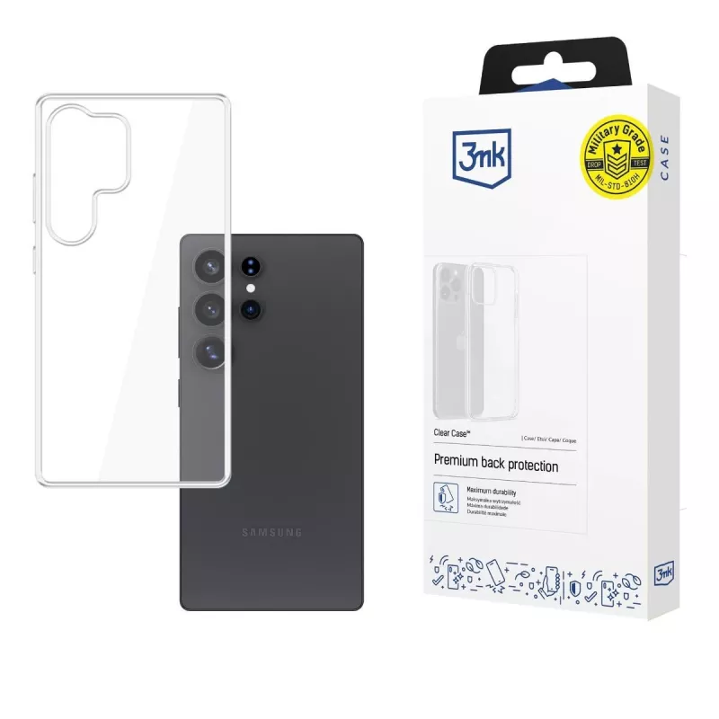 3MK Clear Case mobiliojo telefono dėklas Samsung Galaxy S25 Ultra 17,3 cm Skaidrus