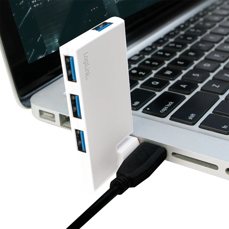 USB3.0 4 prievadų šakotuvas, sidabrinis