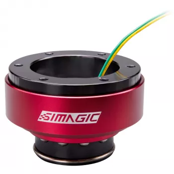 Simagic Quick Release QR70 HALF 70mm — greito atjungimo stebulė lenktyniniams vairalazdžiams, 70 mm varžtų išdėstymas