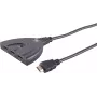 HDMI jungiklis ShiverPeaks 05-02007 3x1 4K60Hz — 3 įėjimai į 1 išėjimą, UHD 3840x2160@60Hz