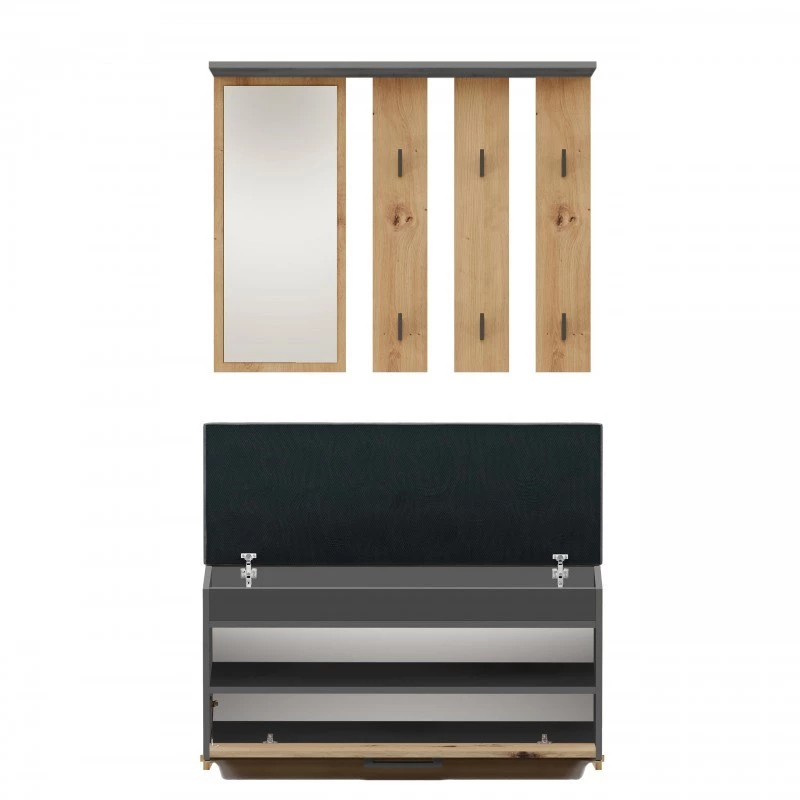 Topeshop GAR PARMA ANT/ART entryway Spintelė