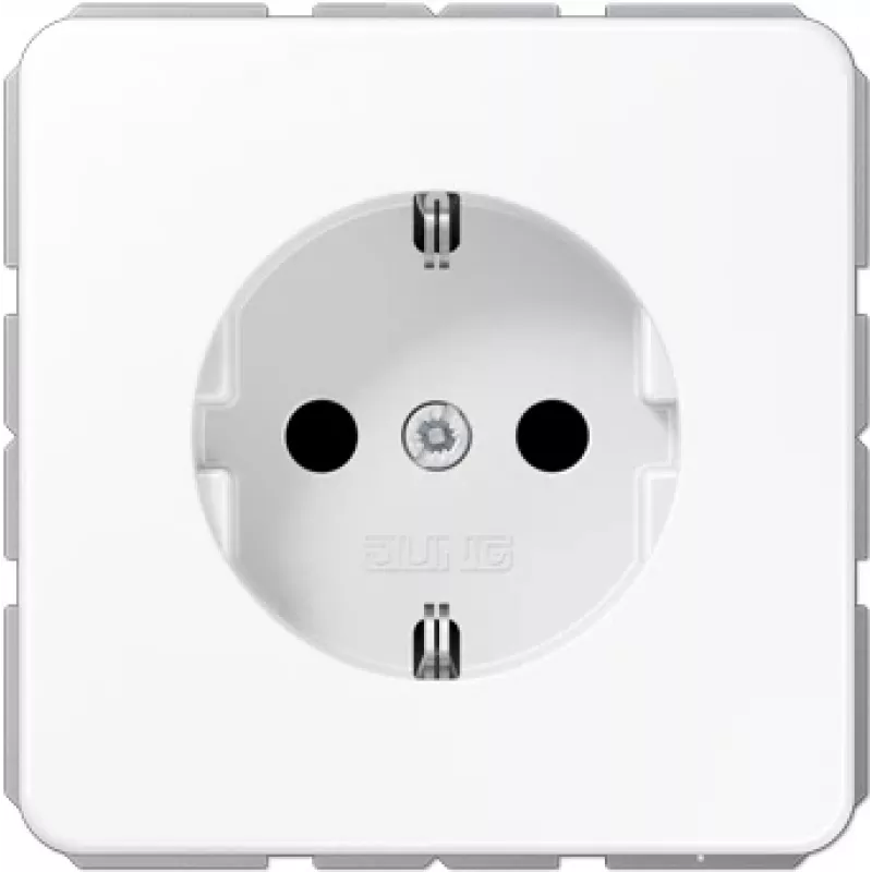 JUNG CD 1520 KI WW Schuko kištukinis lizdas F tipas baltas