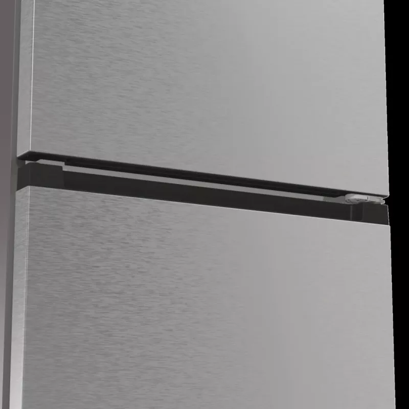 Šaldytuvas-šaldiklis Gorenje NRB620E61X4WFE, pastatomas, nerūdijantis plienas, bendra talpa 413 l, apatinis šaldiklis 130 l, NoFrost, LED ekranas