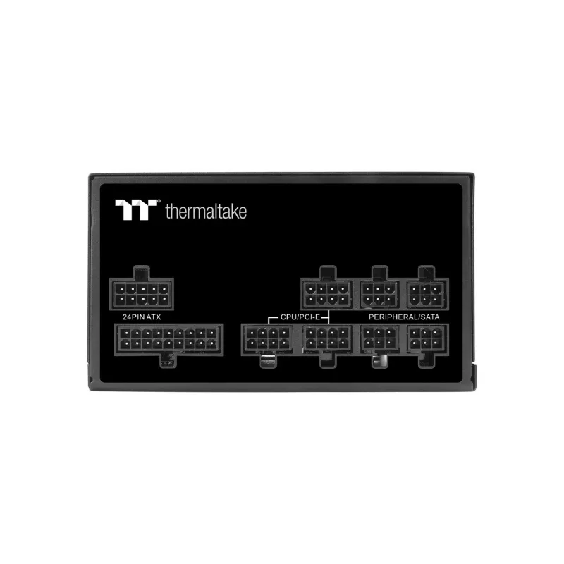 Maitinimo šaltinis THERMALTAKE Toughpower ATX 650W Gold, 80 PLUS Gold, 650 W, ATX, 90 mm ventiliatorius, 20+4 kontaktų, 1x PCIe (6+2), 3x SATA, 2x Molex