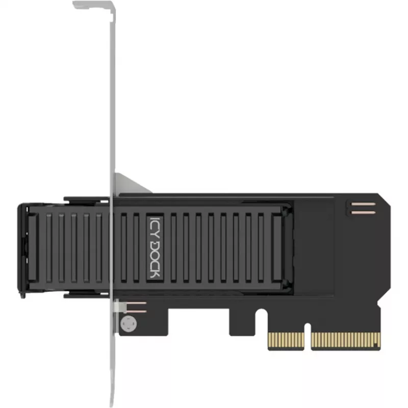 ICY DOCK MB305M4P-B išimamas M.2 NVMe SSD į PCIe 4.0 x4 adapterio kortelė