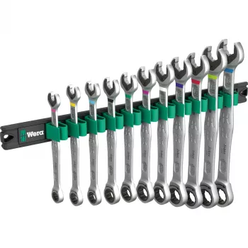 Wera 05020014001 9630 Magnetinis bėgelis 6000 Joker 1 reketinis kombinuotų veržliarakčių rinkinys, 11 vnt.