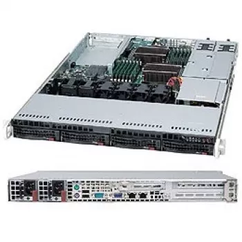 Super Micro Supermicro SC815 TQC-R706WB2 - stovas - montuojamas stove - 1U - išplėstinis ATX - SATA/SAS - karšto keitimo 750 vatų - juoda (CSE-815TQC-R706WB2)