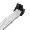 CableMod C-Series Pro jungiamasis laidas - Variantas B, 90°, 16 kontaktų į 3x8 kontaktų PCIe, baltas