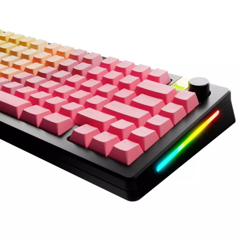 Klavišų dangteliai GLORIOUS GPBT Gradient Grapefruit ANSI išdėstymo PBT dažais įlieti klavišų dangtelių rinkinys