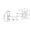 Holder for TV LCD/LED 10-27 15KG AR-82 regulation certical/horizontal 28cm
