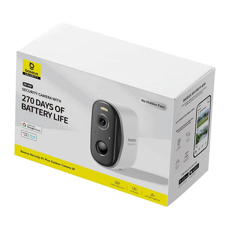 Apsaugos kamera Baseus N1 Plus Outdoor Camera Balta