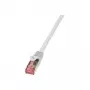 Tinklo kabelis LogiLink Cat.6 S/UTP RJ-45 Cat6 0,25 m pilkas