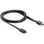 SATA laidas DeLOCK 85810 1 m SATA 7 kontaktų eSATA juodas