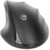 „Manhattan“ ergonominė belaidė pelė, dešiniarankiams, reguliuojama 800/1200/1600 dpi, 2,4 GHz (iki 10 m), šeši mygtukai su slinkties ratuku, kombinuotas USB-A ir USB-C imtuvas, juoda, AA baterija (pridedama), trejų metų garantija