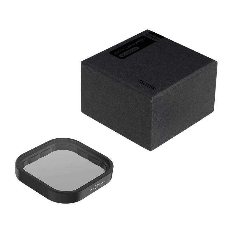 CPL filtras Telesin, skirtas GoPro Hero 13 Juoda S5-FLT-08-TGP – apskritas poliarizatorius veiksmo kameros objektyvui