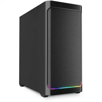 Sharkoon AK4 RGB STRIP Midi Tower juoda