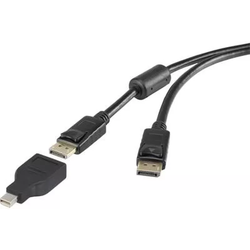 DisplayPort į Mini-DisplayPort kabelis Renkforce — 1x DisplayPort kištukas į 1x Mini-DisplayPort kištuką
