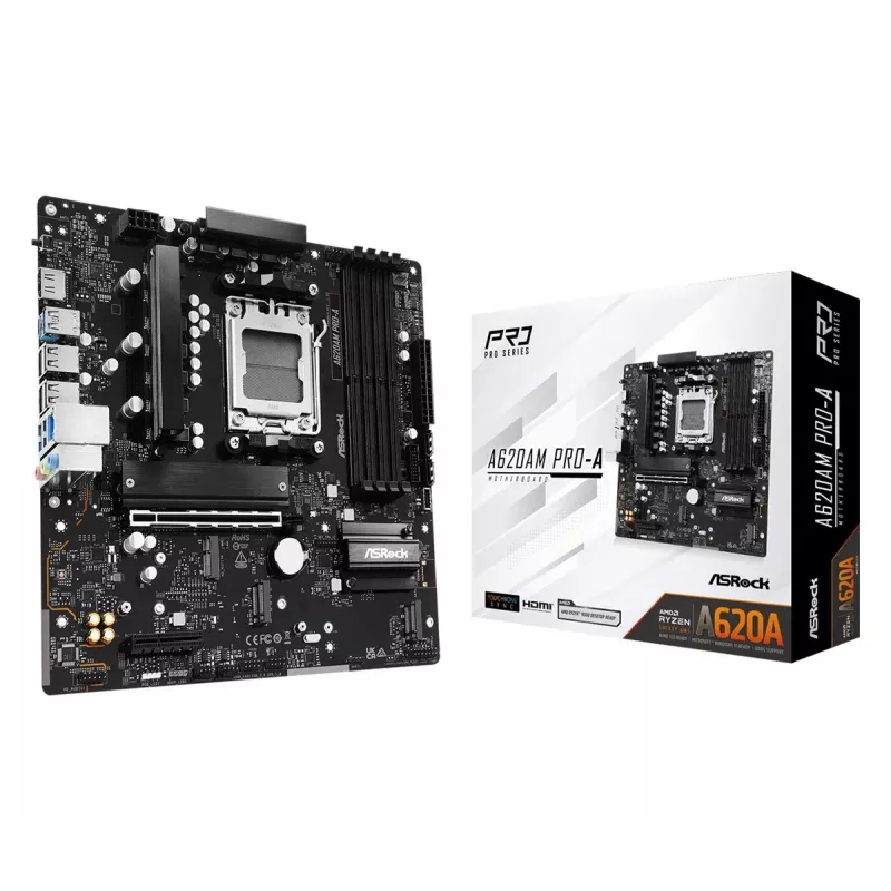 ASRock A620AM PRO-A AM5 Micro-ATX pagrindinė plokštė