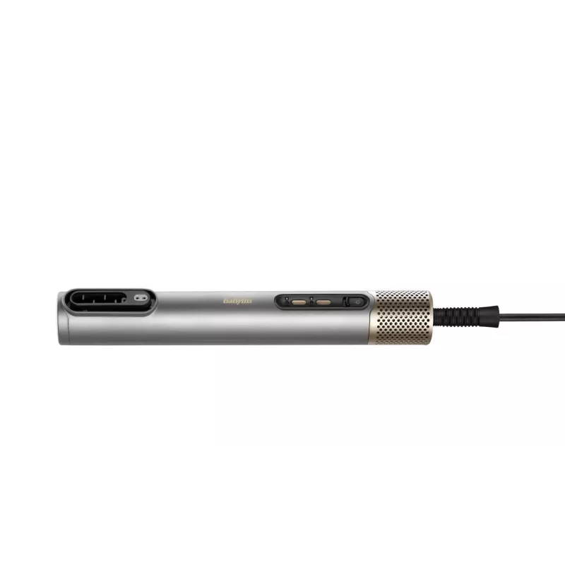 Plaukų formavimo rinkinys BABYLISS AS6555E — Airflow technologija, 4 kaitinimo lygiai, 2,5 m laidas, sidabrinis/auksinis