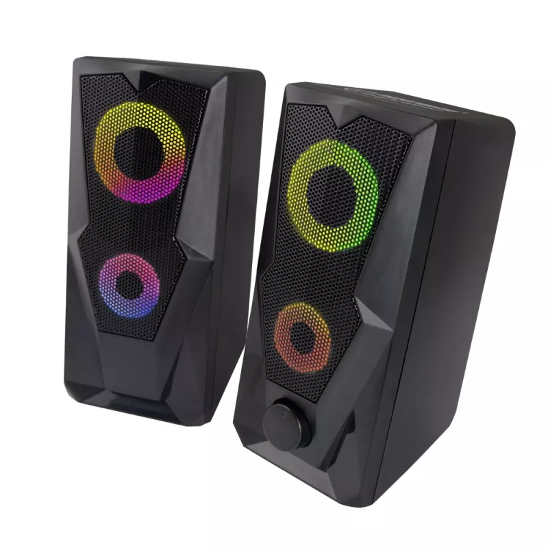 Garsiakalbis ESPERANZA BAILA 6 W laidinis ant grindų statomas garsiakalbis, 6 W RMS, 160–20000 Hz, 3 Ω, USB ir 3,5 mm, pora