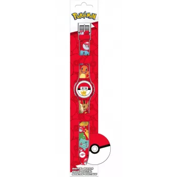 Vaikiškas rankinis laikrodis Euroswan Pokemon modelis POK4374 — vaikų analoginis/skaitmeninis laikrodis