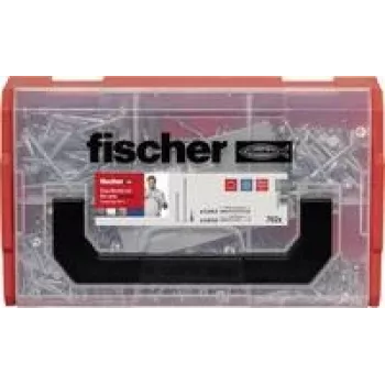 fischer FixTainer PowerFast II TX 562928 medžio drožlių plokščių varžtų asortimentas, plienas (562928)