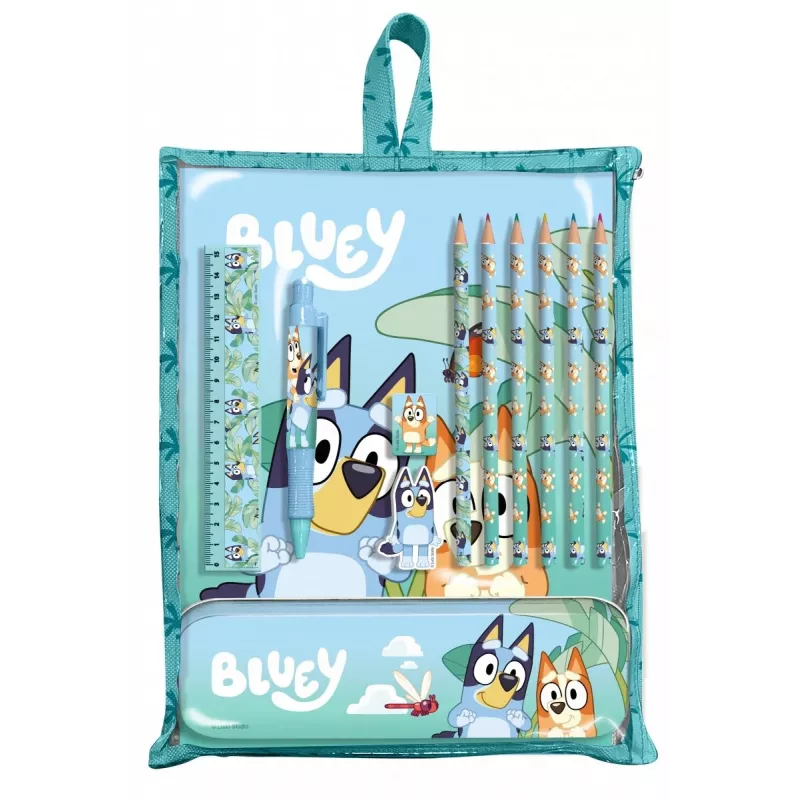 Kanceliarinių prekių rinkinys 12 vnt. Bluey
