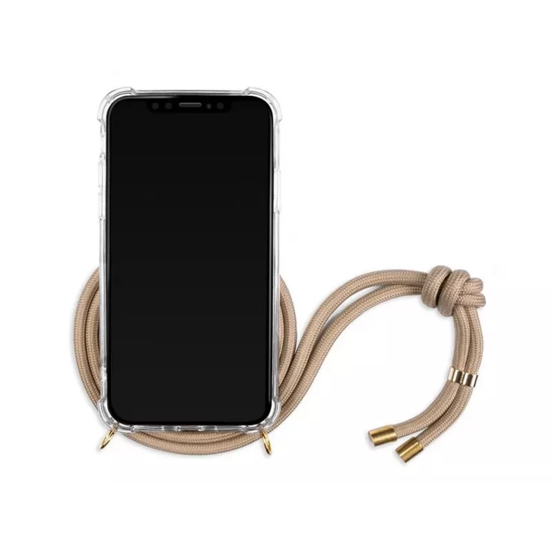 Išmaniojo telefono karolių dėklas Lookabe, skirtas iPhone Xs Max – auksinės nuogos spalvos