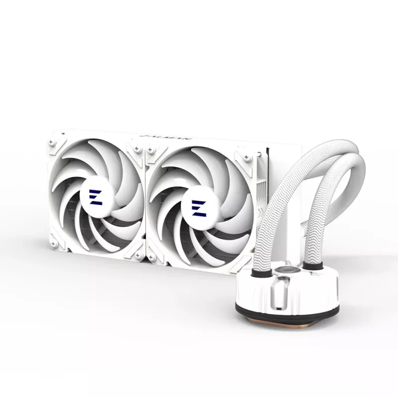 Zalman Reserator5 Z24 ARGB White CPU skysčio aušintuvas 240mm radiatorius 2 x 120 mm ventiliatorius