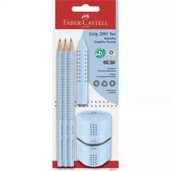 Grafito pieštukas Faber-Castell 580074 B šviesiai mėlynas trikampis