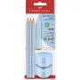 Grafito pieštukas Faber-Castell 580074 B šviesiai mėlynas trikampis