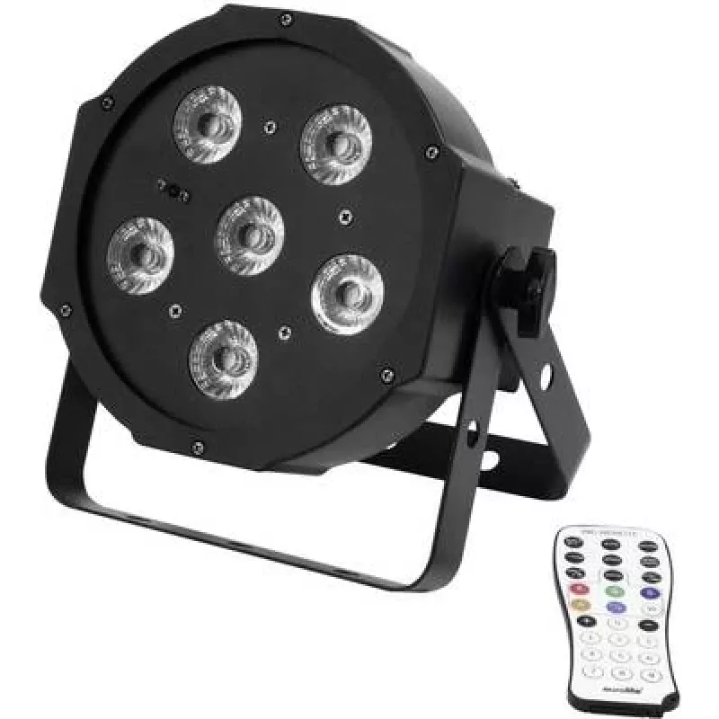 LED PAR prožektorius EUROLITE SLS-603 6x3W juodas – scenos/ambientinis apšvietimas, 18 W bendra galia
