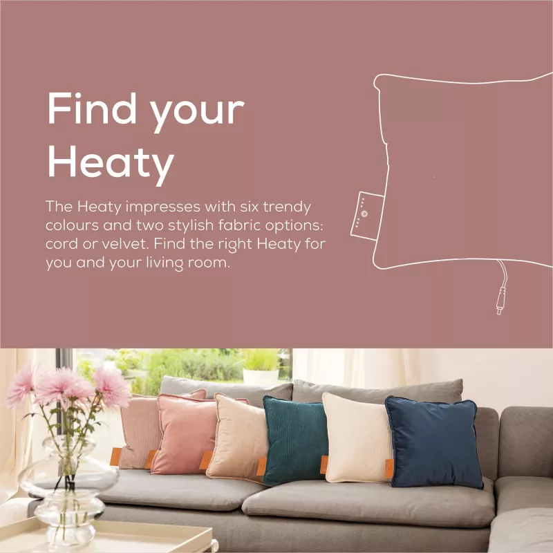 Beurer HK 77 Heaty blush-rose levandų aksominis užvalkalas (20074)
