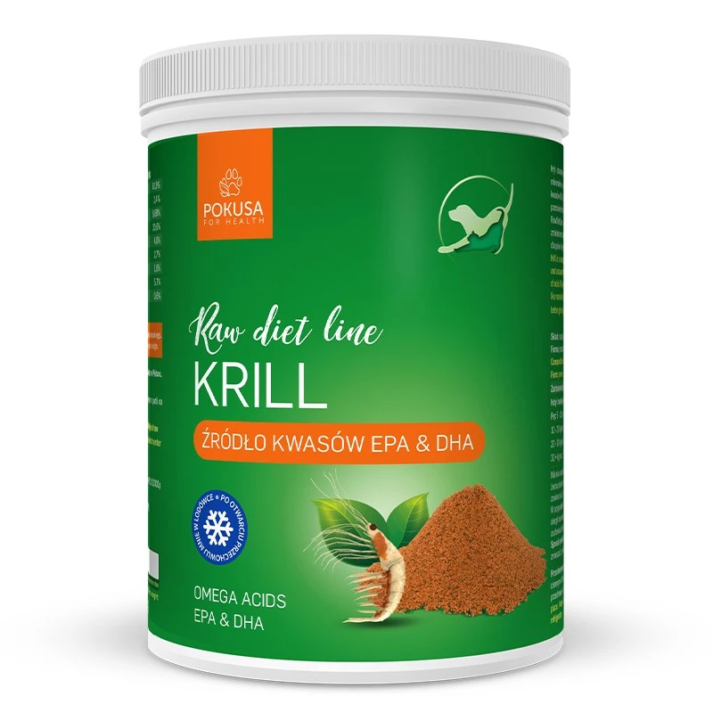 POKUSA RawDietLine Krill - papildai šunims ir katėms - 700g