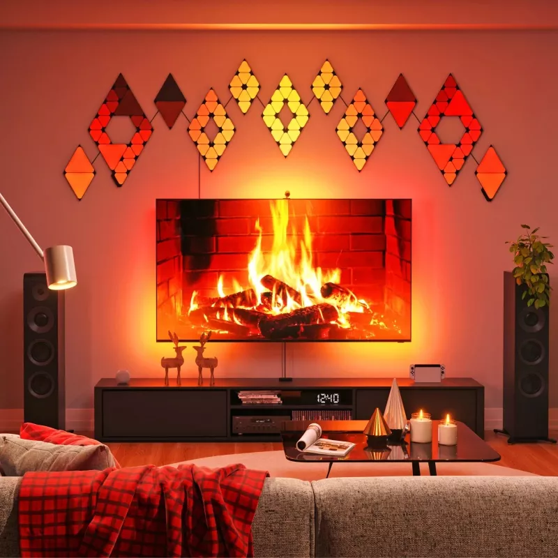 Nanoleaf 4D V2 TV Screen Mirror + Light Strips rinkinys (televizoriams ir monitoriams iki 65 colių) | 24 W | Daugiaspalvis RGB