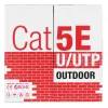Alantec KIU5OUTS305Q tinklo kabelis, juodas, 305 m, Cat5e U/UTP (UTP) (KIU5OUTS305Q)