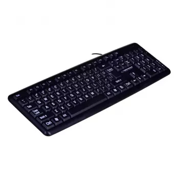 Esperanza EK129 klaviatūra USB QWERTY JK anglų juoda