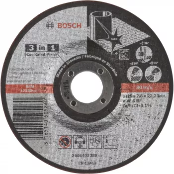 Bosch 2 608 602 389 kampinio šlifuoklio priedas Pjovimo diskas